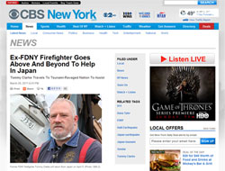 9・11での救助経験を持つアメリカ人元消防士が、一人で被災地入りしていた