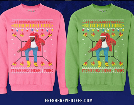 あの「ドレイクのくそダサいダンス」をデザインしたクリスマス・セーターがバカ売れ！