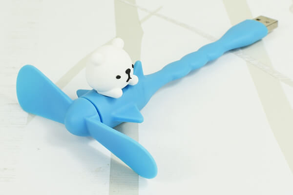 【100均ずぼらシュラン】ダイソー「USB差込型ファン」はシロクマがチャームポイント！の画像1