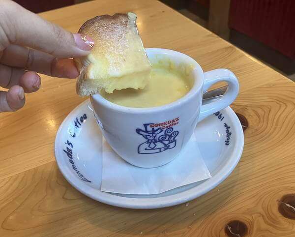 コメダ珈琲のモーニングセットの画像