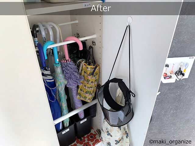 傘収納は100均の〇〇を活用！　狭い玄関でもサッと出し入れ可能な空間にの画像10