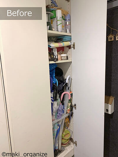 傘収納は100均の〇〇を活用！　狭い玄関でもサッと出し入れ可能な空間にの画像2