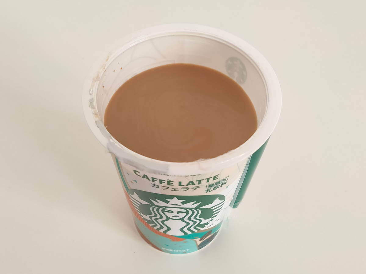 スタバチルドカップ「カフェラテ」の画像