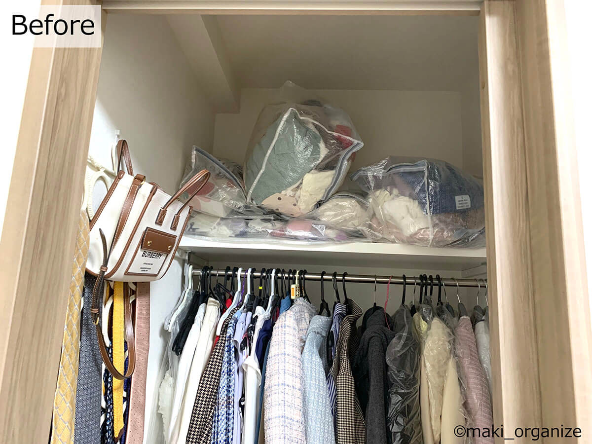 「物置化」したクローゼットがスッキリ！　プロの収納テク実例ビフォーアフターの画像4