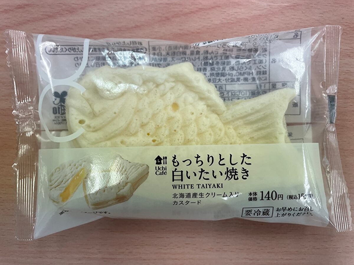 ローソン「もっちりとした白いたい焼き カスタード」の画像