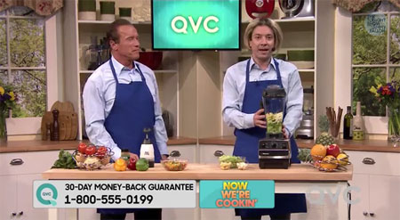 さすが天然！　通販番組『QVC』のコントに挑戦したシュワちゃん、自分の言動に大爆笑