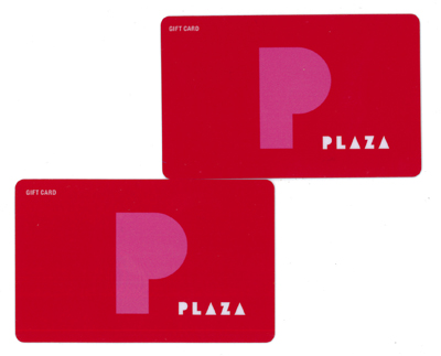 全国のプラザ、オンラインショップで利用可能♪　ギフトカードをプレゼント