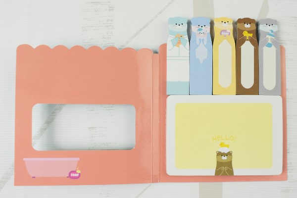 【100均ずぼらシュラン】ダイソー「ファニーふせん カワウソ」100円でこのキュートさは罪！の画像4