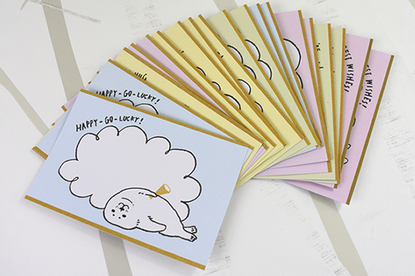 【100均ずぼらシュラン】ダイソー「ミニカード色紙（アニマル）」手のひらサイズでメッセージを送れる！の画像3