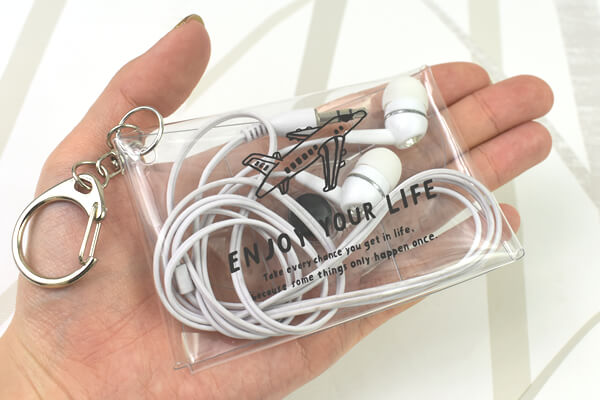 【100均ずぼらシュラン】ダイソー「マルチケース（PMU ファントリップ ラインドローイング）」カバンに入れた小物が一目瞭然の画像7