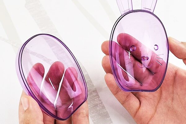 【100均ずぼらシュラン】セリア「ウサギ形プラケース 2P」食べたいお菓子をすぐ取り出せ、2種類使い分けもOKの画像4