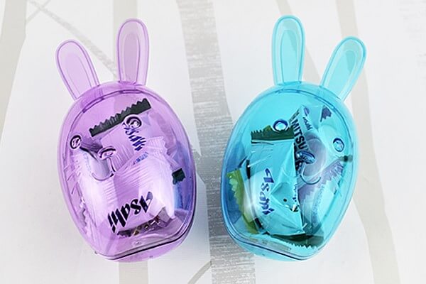 【100均ずぼらシュラン】セリア「ウサギ形プラケース 2P」食べたいお菓子をすぐ取り出せ、2種類使い分けもOKの画像6