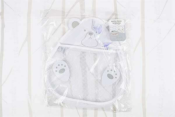 スリコ（3COINS）の「バスメッシュ収納」かわいいクマにお風呂場の小物を収納！ 強力な吸盤でしっかり貼りつくの画像2