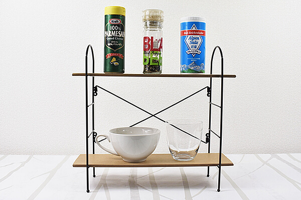スリコ（3COINS）の「ミニキッチンシェルフ」キッチン小物をおしゃれに収納できる!?の画像5