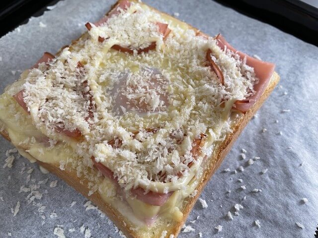 『家事ヤロウ!!!』【揚げないハムカツエッグトースト】、ソースをかけると「まさにハムカツ」！　まろやか卵にソースが絶品だった！の画像7