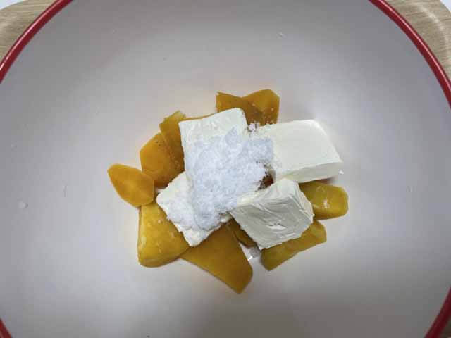 サツマイモのクリームチーズきんとんの手順３