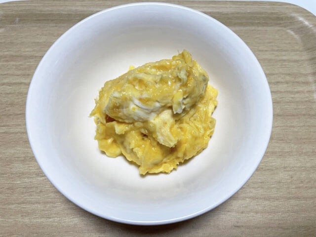 サツマイモのクリームチーズきんとんの完成