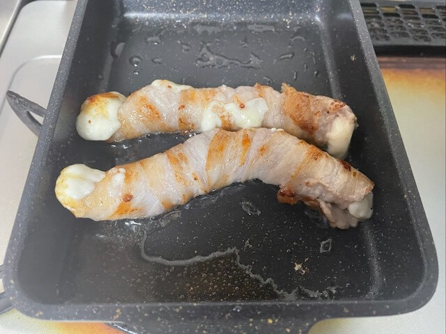 『家事ヤロウ!!!』【さけるチーズの豚バラ巻き】作ったら、意外！　夫が仰天「トンテキや！」食感が完全に厚切り肉だったの画像4