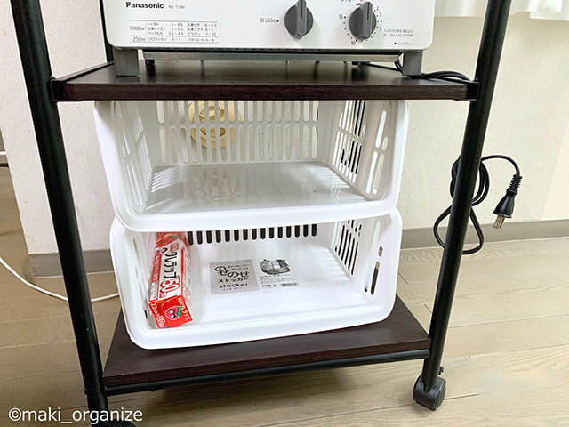 【ワッツ】165円「のせのせストッカー」、コスパ最高の収納ラックです！　プロの収納実例5の画像13