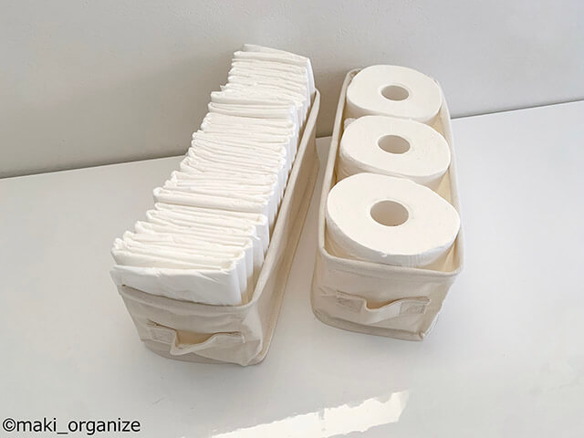 【ダイソー】110円「収納ボックス」は浅型ハーフがベスト！　プロの収納実例3の画像6