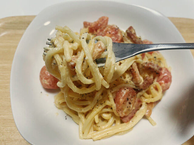 フジッコ「カスピ海ヨーグルト」がカルボナーラに？　期待以上に濃厚なおいしいレシピ！