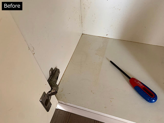 片付け専門家が「古い棚」を簡単DIY！　セリアのリメイクシートで傷や汚れを隠す方法の画像15