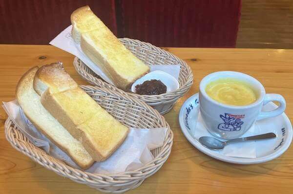 コメダ珈琲のモーニングメニューの画像