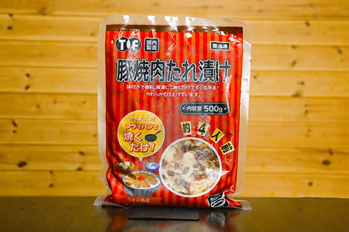 業務スーパー「豚焼肉たれ付け」500gの画像