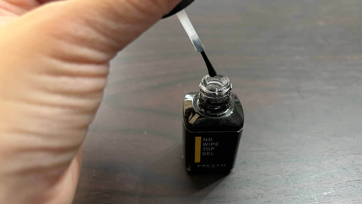 プレストの「ブラッシュオンノーワイプトップジェル」の画像