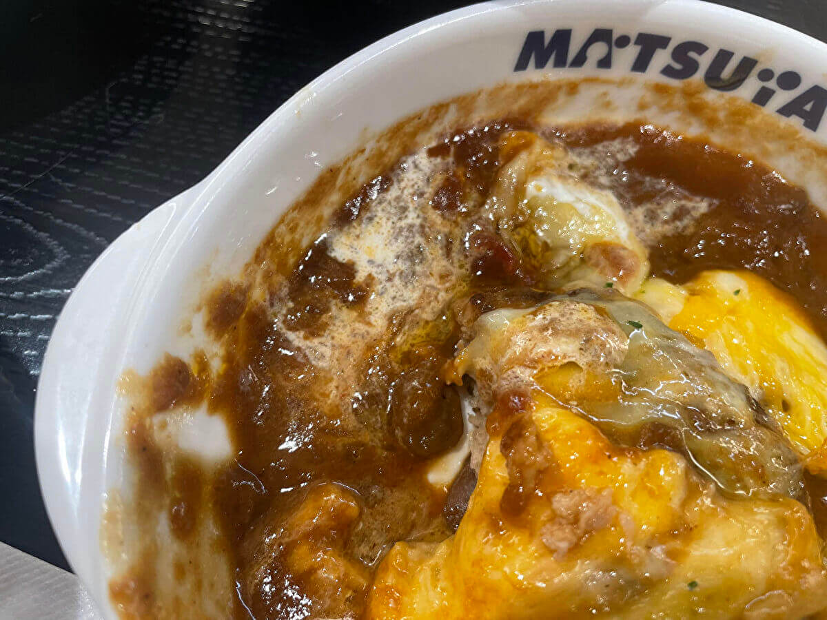 松屋「ブラウンソースチーズハンバーグ定食」の画像