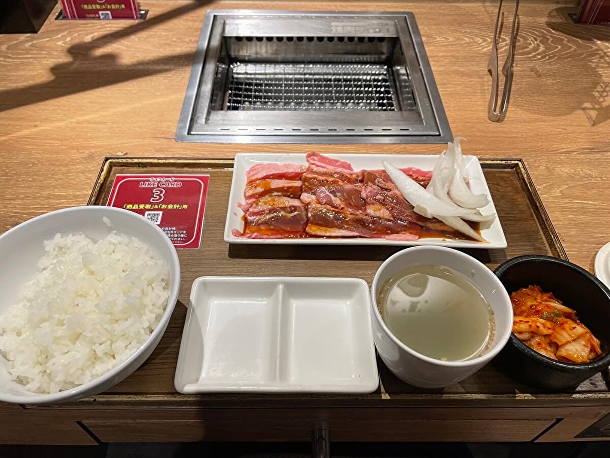 焼肉ライクの「バラカルビセット」の画像